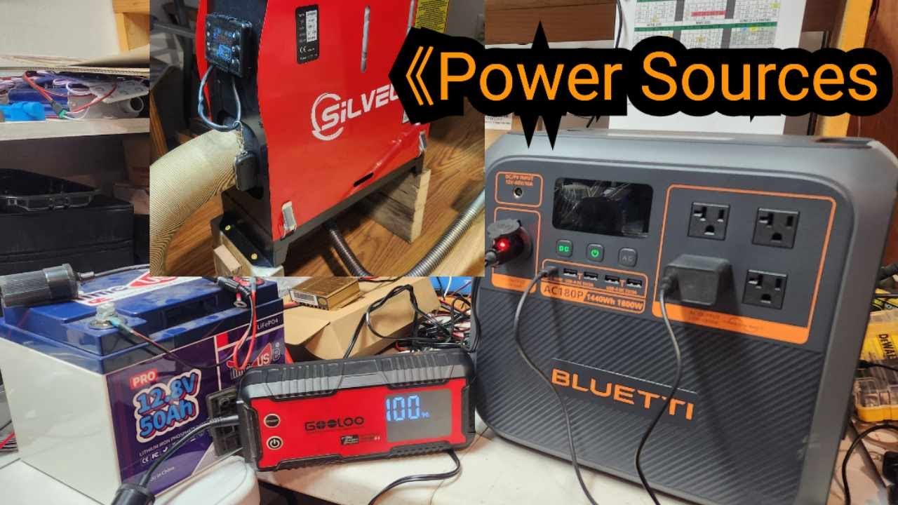 Варианты электропитания дизельного обогревателя Bluetti AC180P