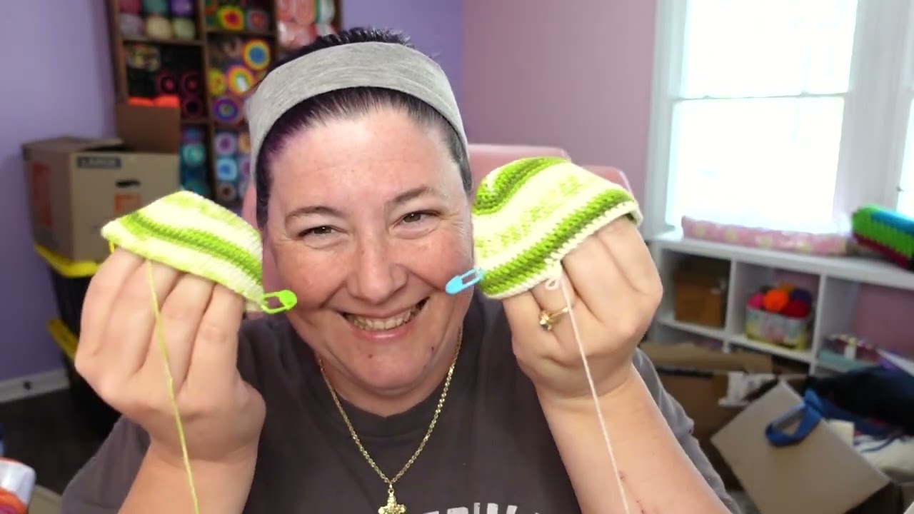Cutest PIckle socks Crocheted with NEW YARN