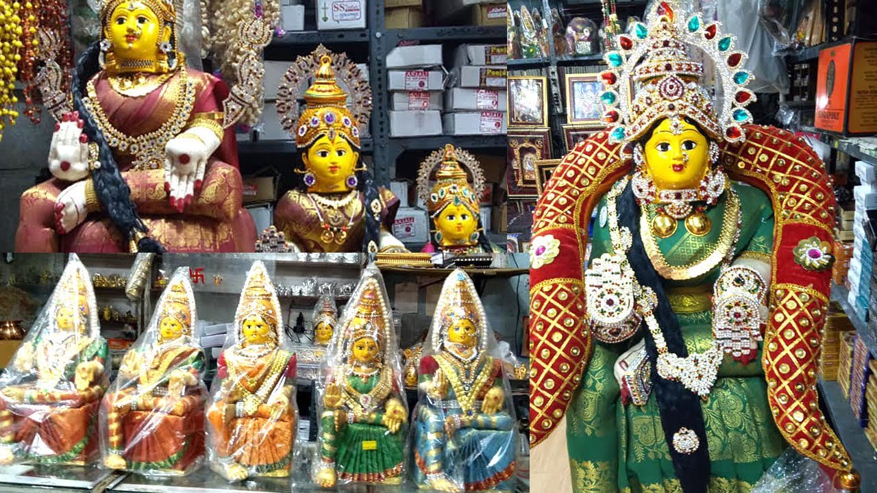 Varalakshmi vratham Gowramma Decoration Samagri | Varalakshmi Pooja shopping ( part 2)