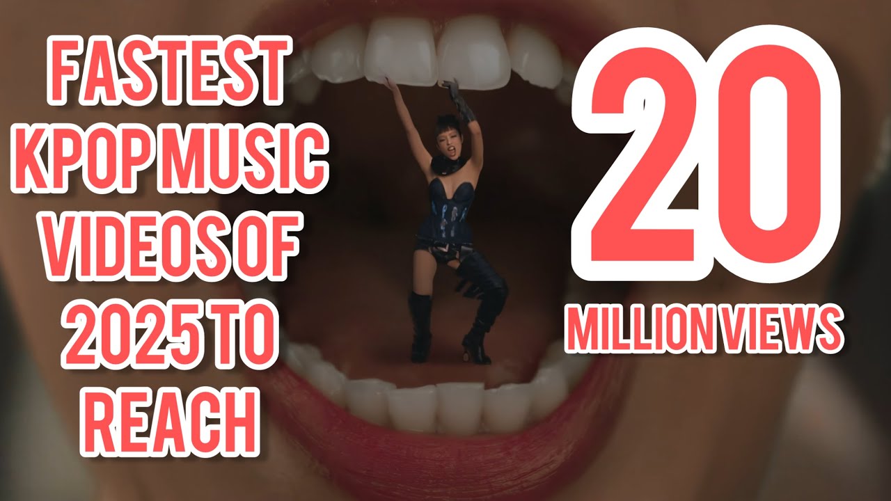 (Top20)Fastest kpop music videos of 2025 to reach 20 million views #blackpink #jump