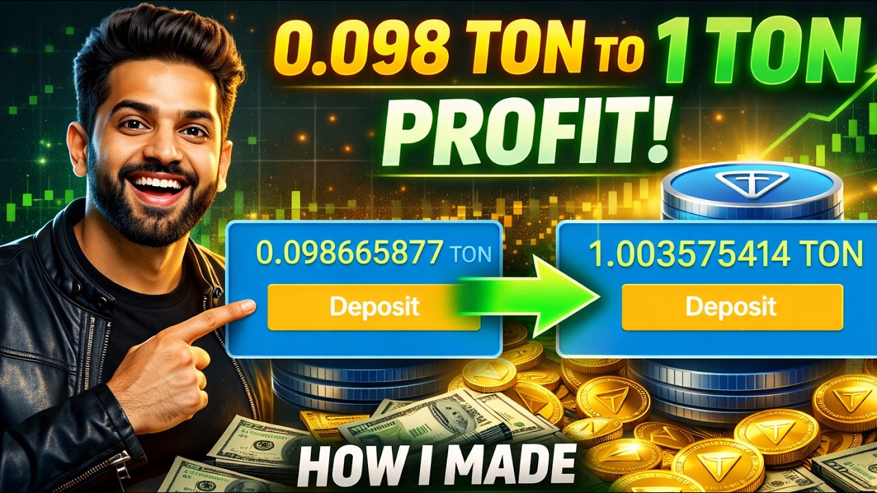 I Turned 0.09 TON into 1 TON 😱 | Tonpick Insane Dice Strategy