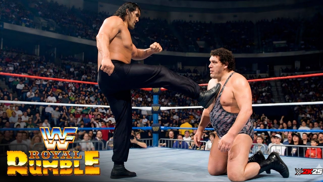 Полный матч: Великий Хали против Андре Гиганта • Королевская битва • WWE 2K25