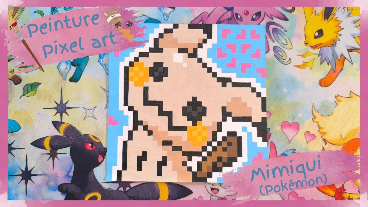 Mimiqui (Pokémon) en pixel art ! (time lapse)