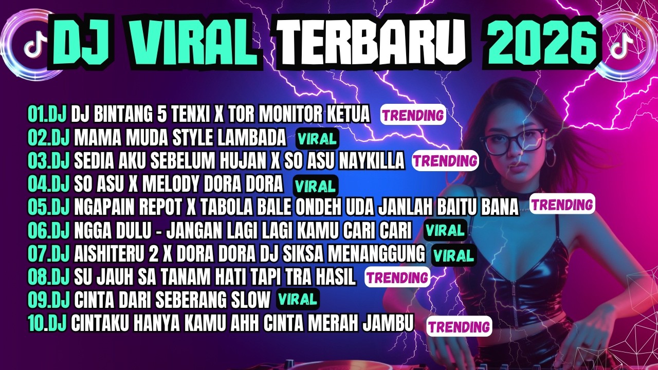 KUMPULAN DJ TIKTOK TERBARU 2026 VIRAL🎵DJ BINTANG 5 TENXI X TOR MONITOR KETUA | ORANG BARU LEBE GACOR