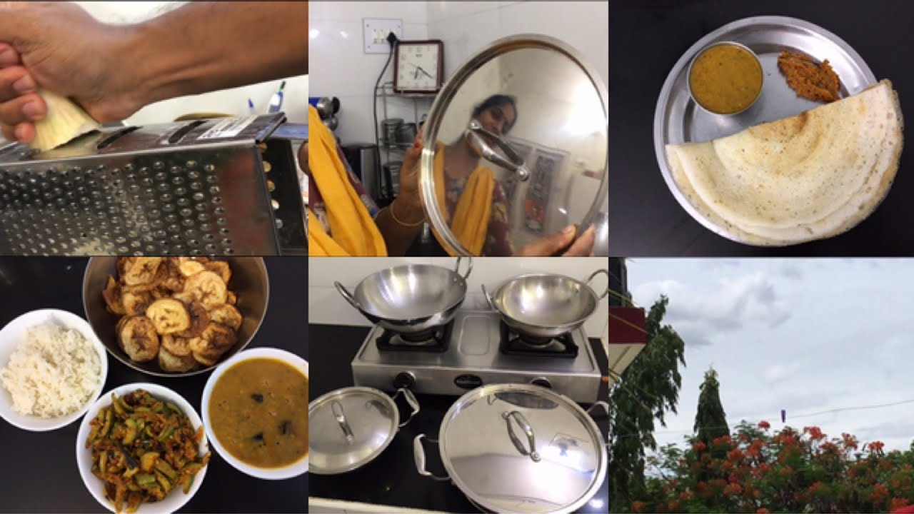 Cooking vlog/Morning to evening Vlog/Kothamalli Sambar/Spicy Onion Chutney/My SS Kadai Collections