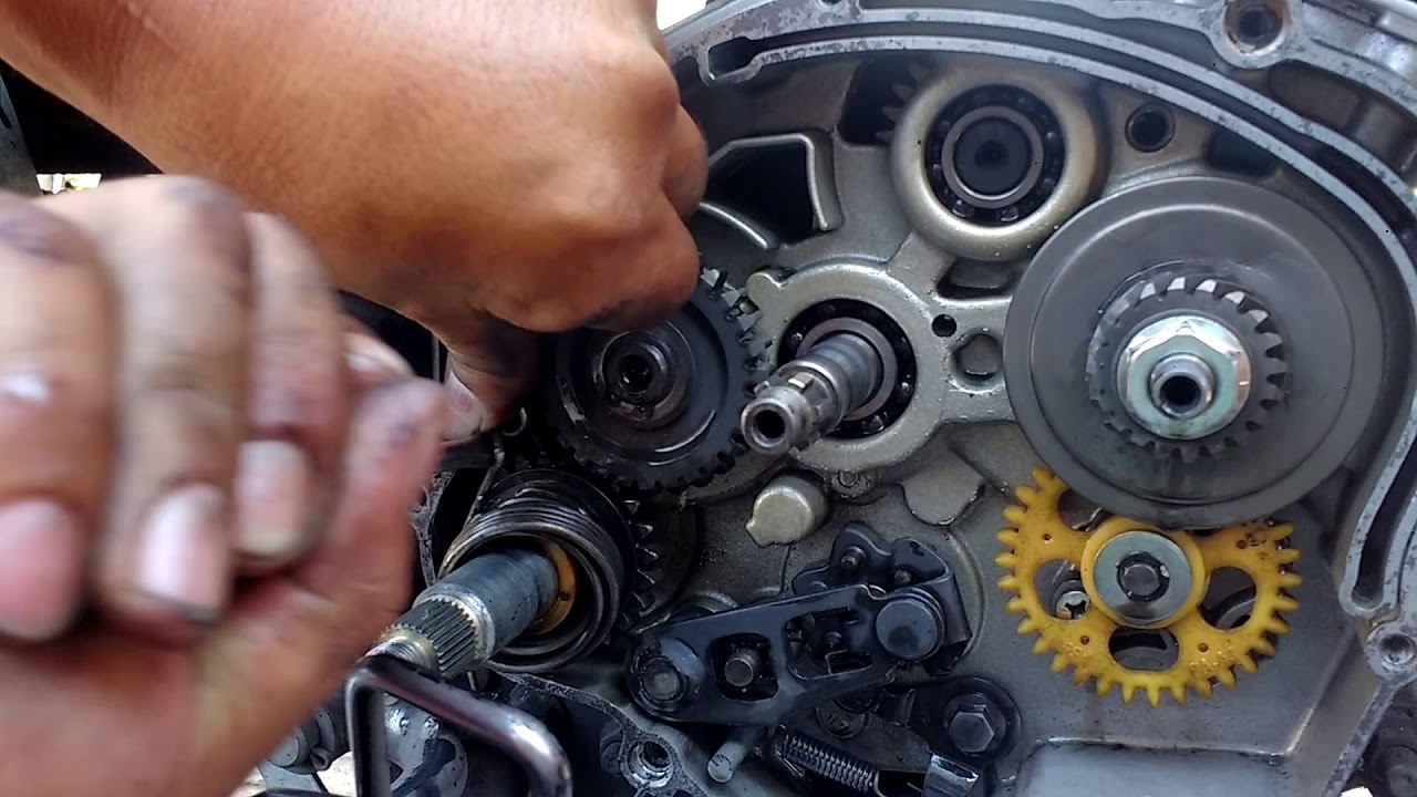 поменять шестерню стартера на yamaha ybr 125