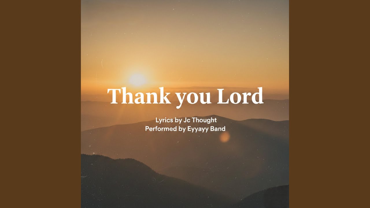 Thank you Lord
