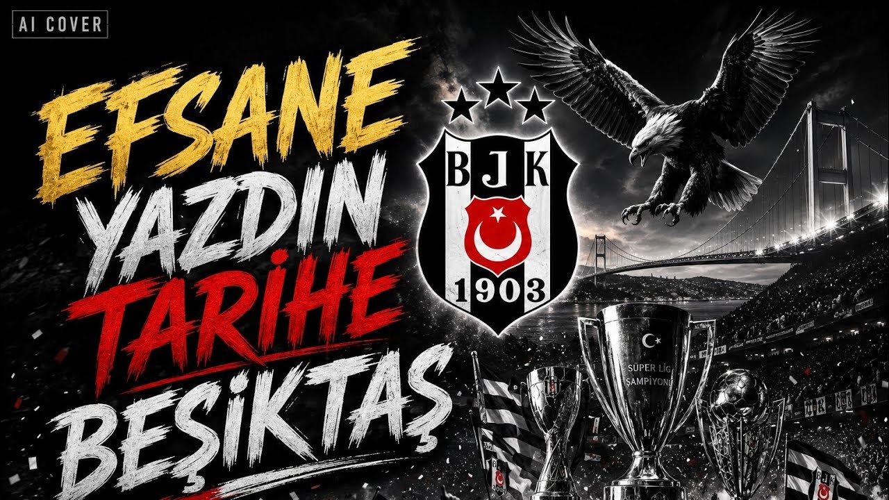 Yeni Marş - Efsane Yazdın Tarihe Beşiktaş Bestesini Marş ' a Çevirdik 🦅🖤🤍  #beşiktaş #yenişarkı 