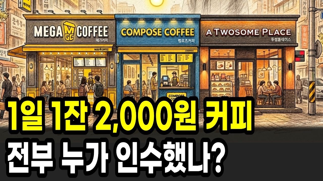 메가·컴포즈 등 동네 장악한 1,500원 가성비 커피, 진짜 주인은 누구인가?