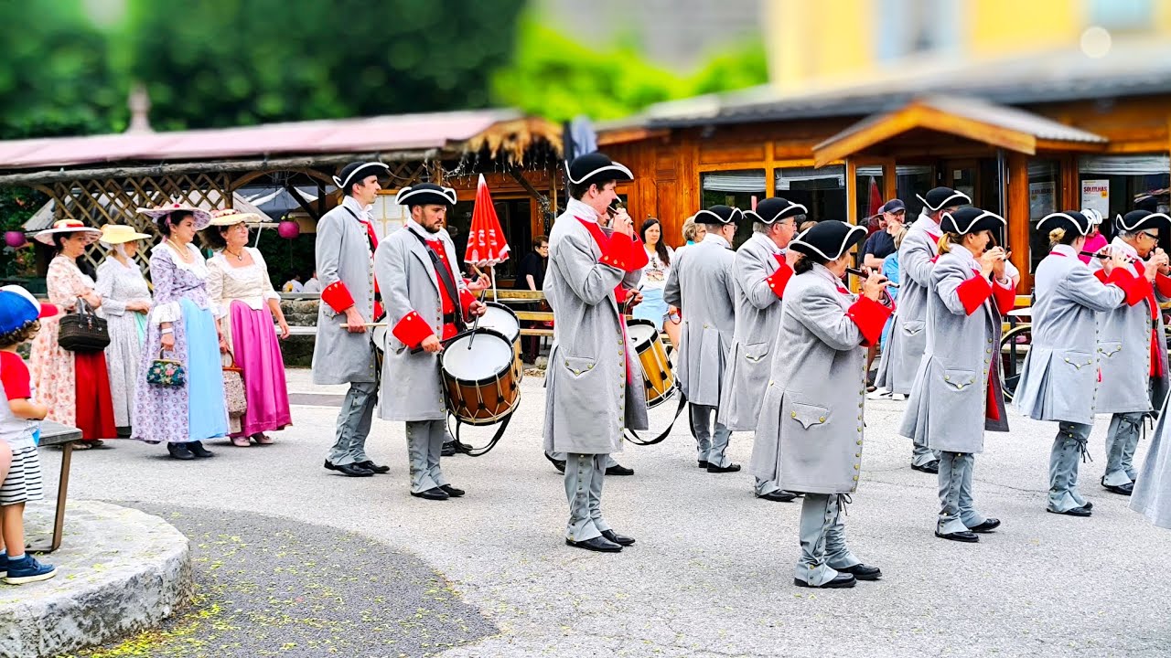 Fifres et Tambours Du Premier R&eacute;giment de Provence  - Colmars Les Alpes. Juin 2025