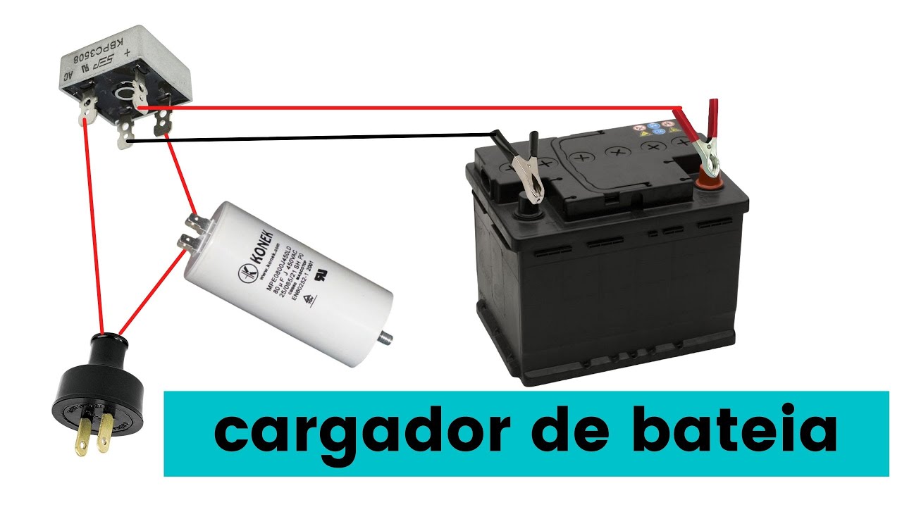 CARGADOR DE BATERIA   PARA AUTOS Y MOTO 1 PARTE