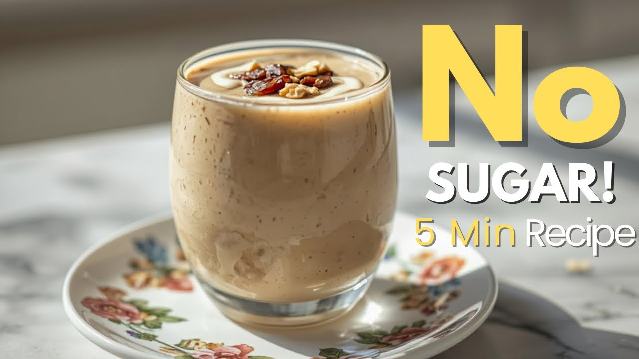No Sugar Shake That Tastes Like Dessert! 😍 | Dates Almond Oats Smoothie
