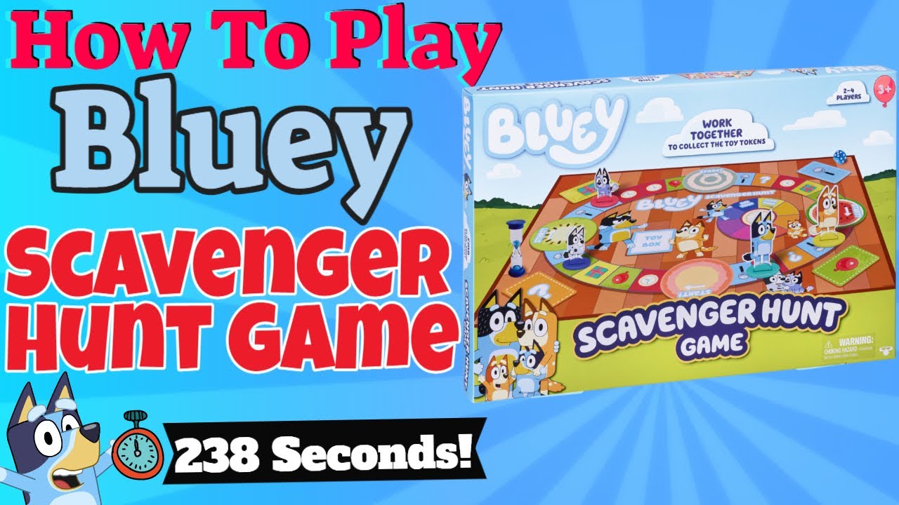 Как играть в игру Bluey Scavenger Hunt
