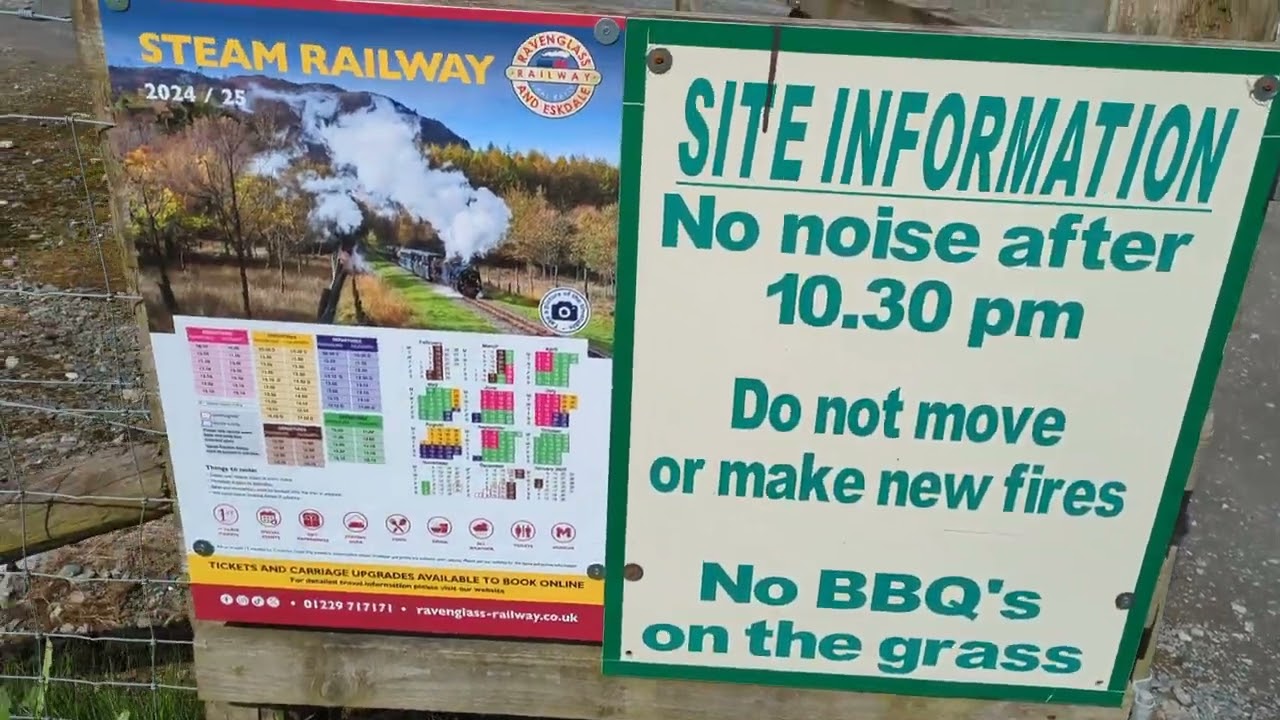 Visiting a hidden station on the Ravenglass & Eskdale Railway at Fisherground Campsite
