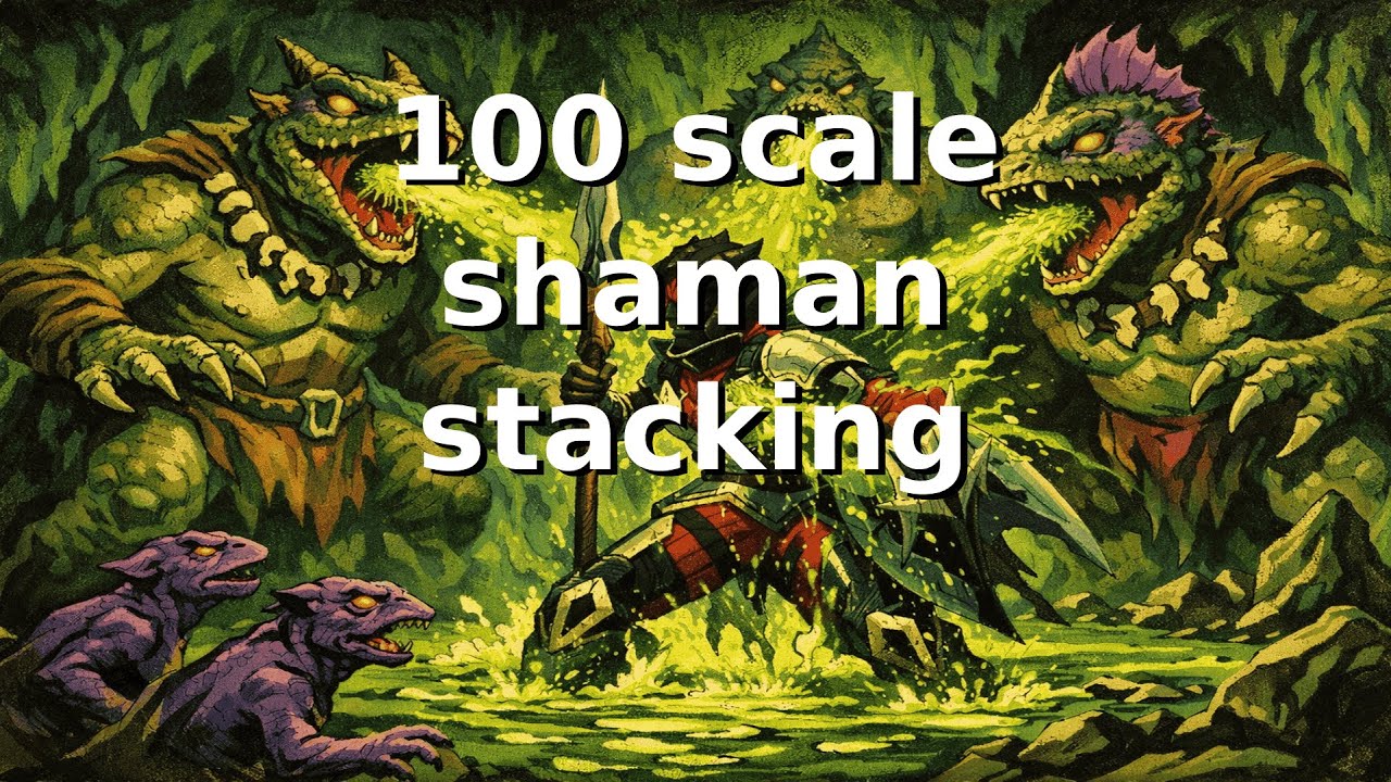 Mega scales - 100 scale shamans stacking examples  (all layouts)