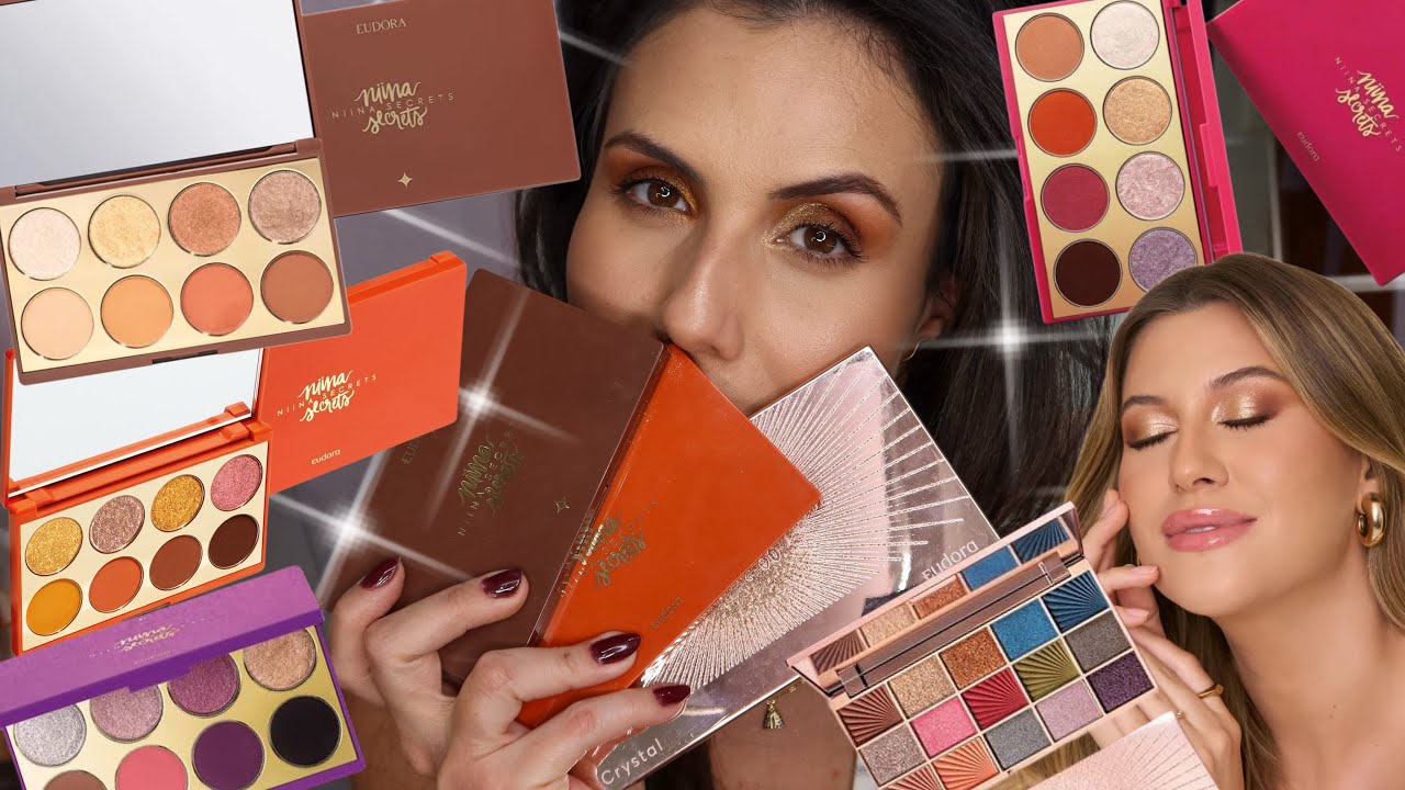COMPARANDO PALETAS DE NIINA SECRETS: NEUTRALS, ORANGE, CRYSTAL - REALMENTE TEM MARRONS BEM PARECIDOS