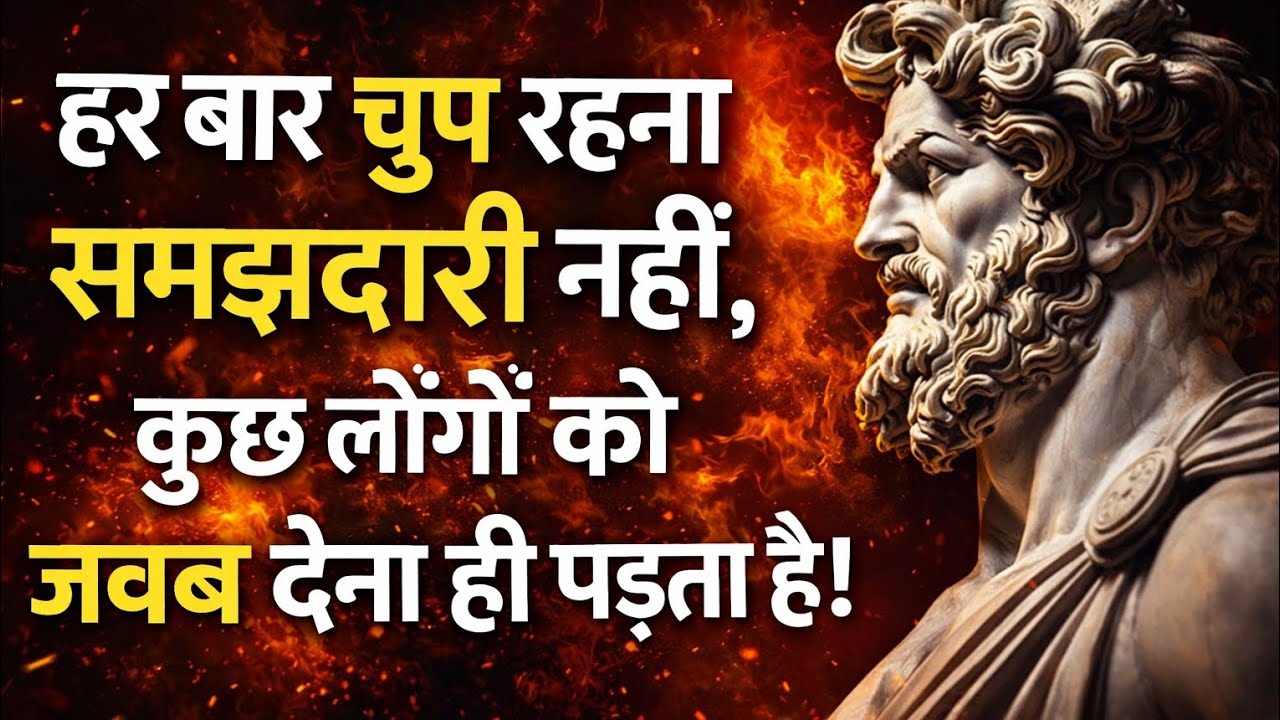 हर बार चुप रहना समझदारी नहीं | कब बोलना ज़रूरी है? 🔥 | Stoic Mindset Motivation