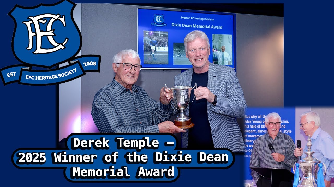 Dixie Dean Memorial Award Winner - Derek Temple