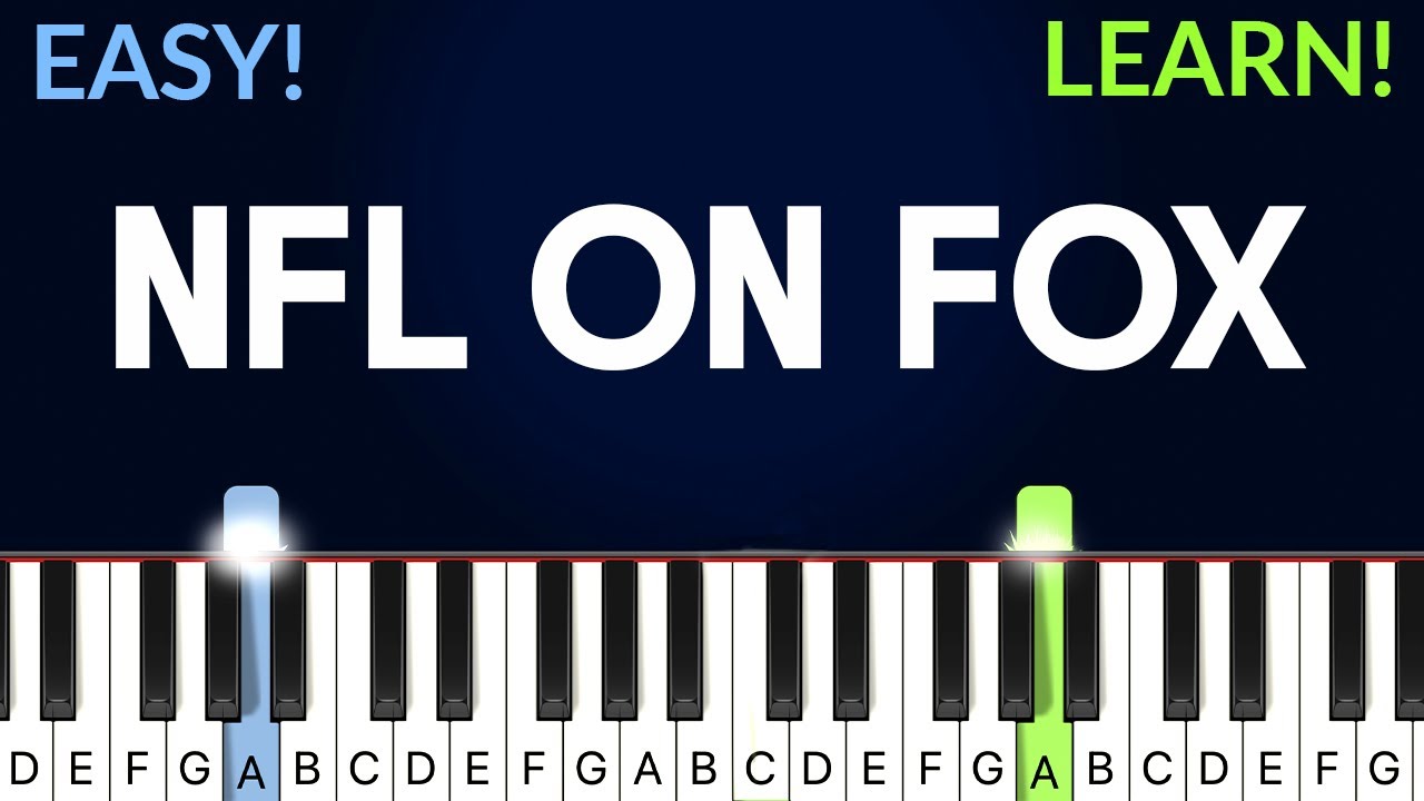 NFL On Fox Theme | EASY / MEDIUM Piano Tutorial