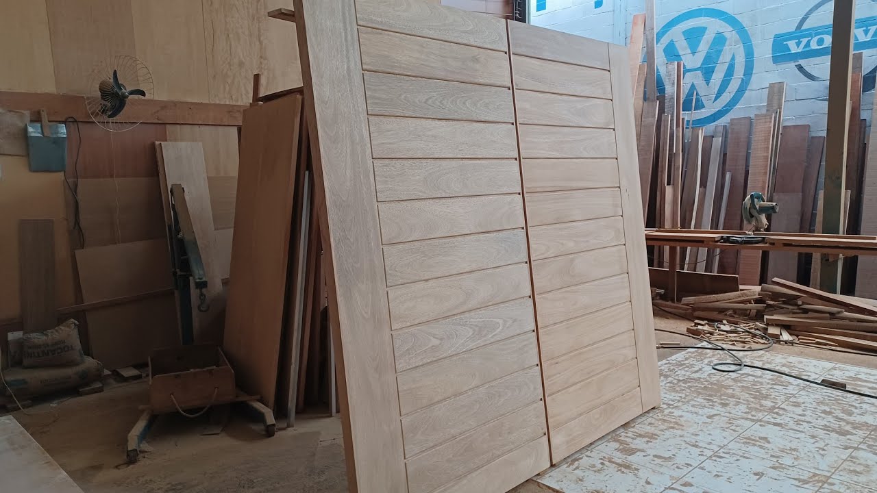 fabricando duas portas pivotantes