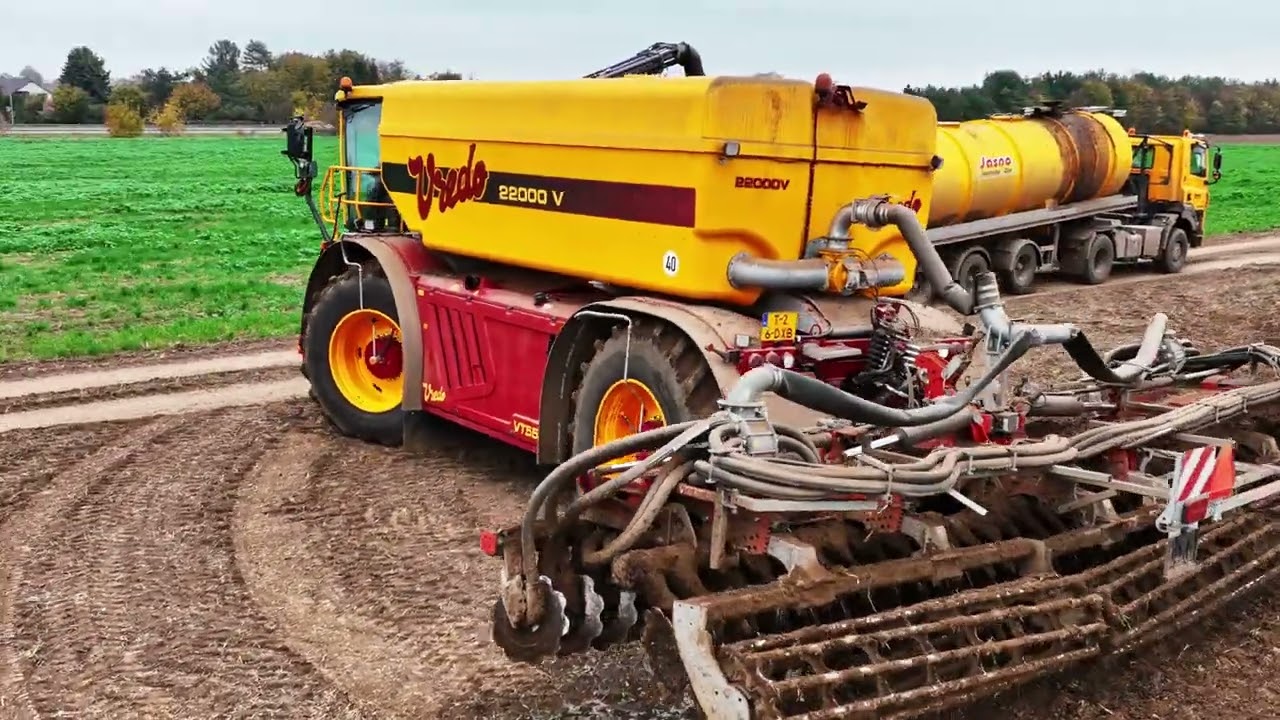 Vredo VT5536 & aplikátor Volmer | Aplikace kejdy | Tatra Phoenix 4x4 Euro 6 | Jasno Jasenná | Dron
