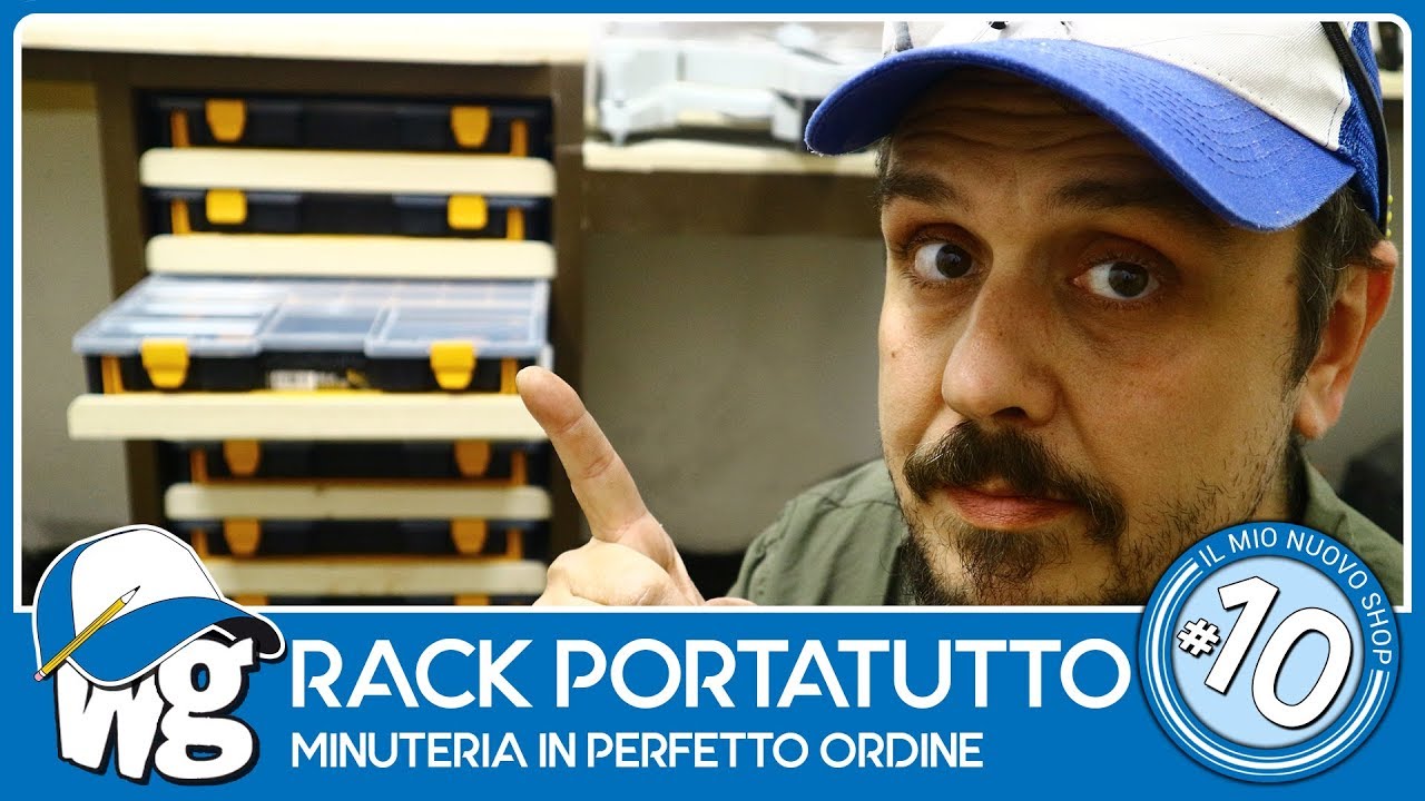 Rack portatutto: minuteria in perfetto ordine