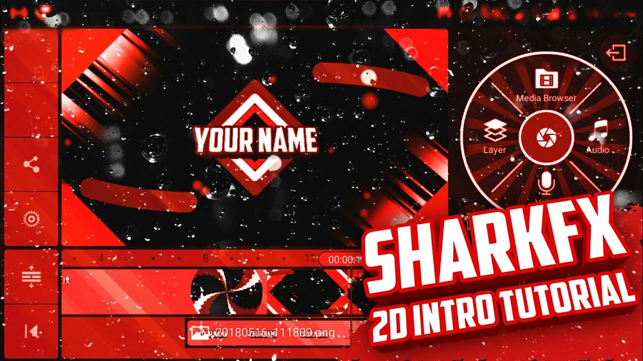 How to make a SharkFX 2d intro on android! By GFX Arina