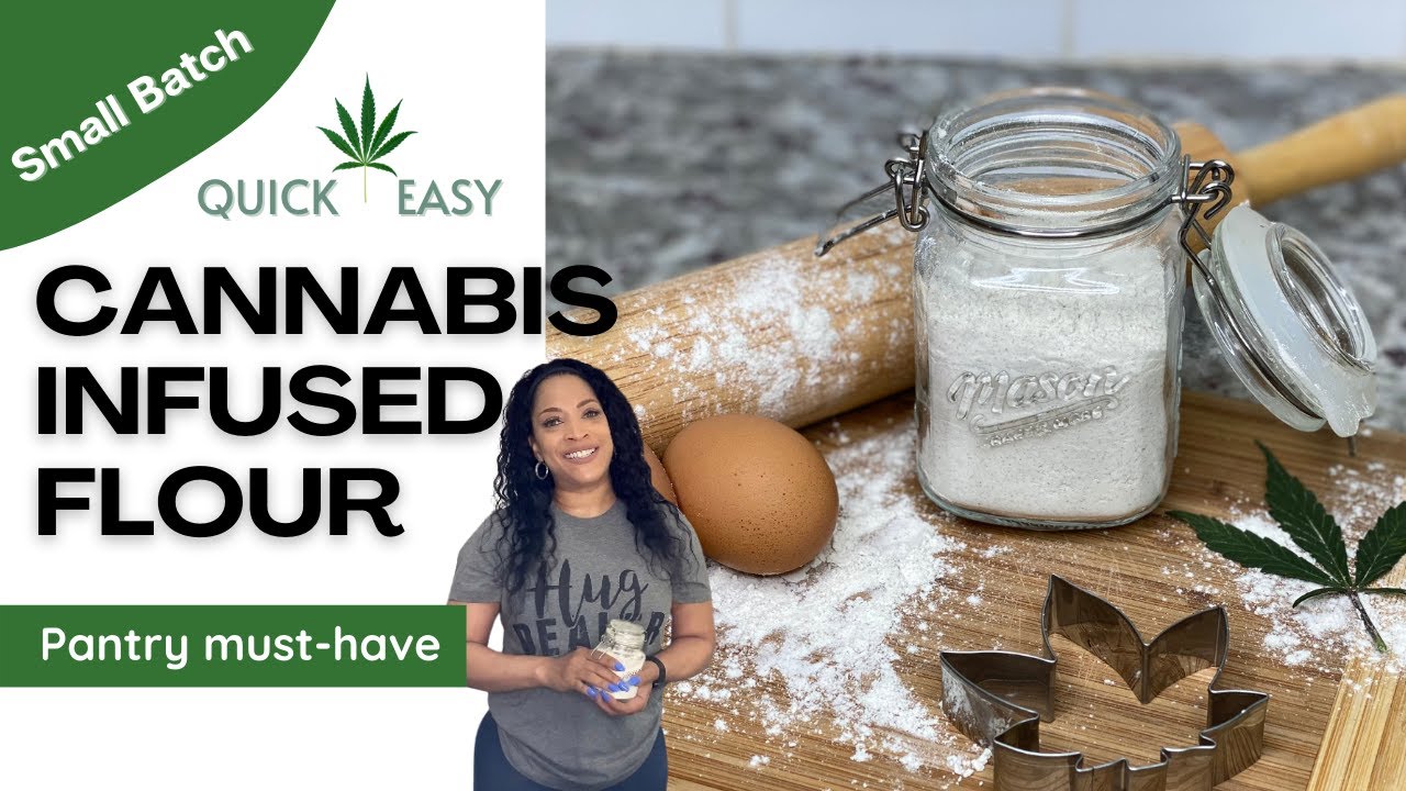 🌾🥖How to Make Cannabis Infused Flour in 10 minutes | Small Batch