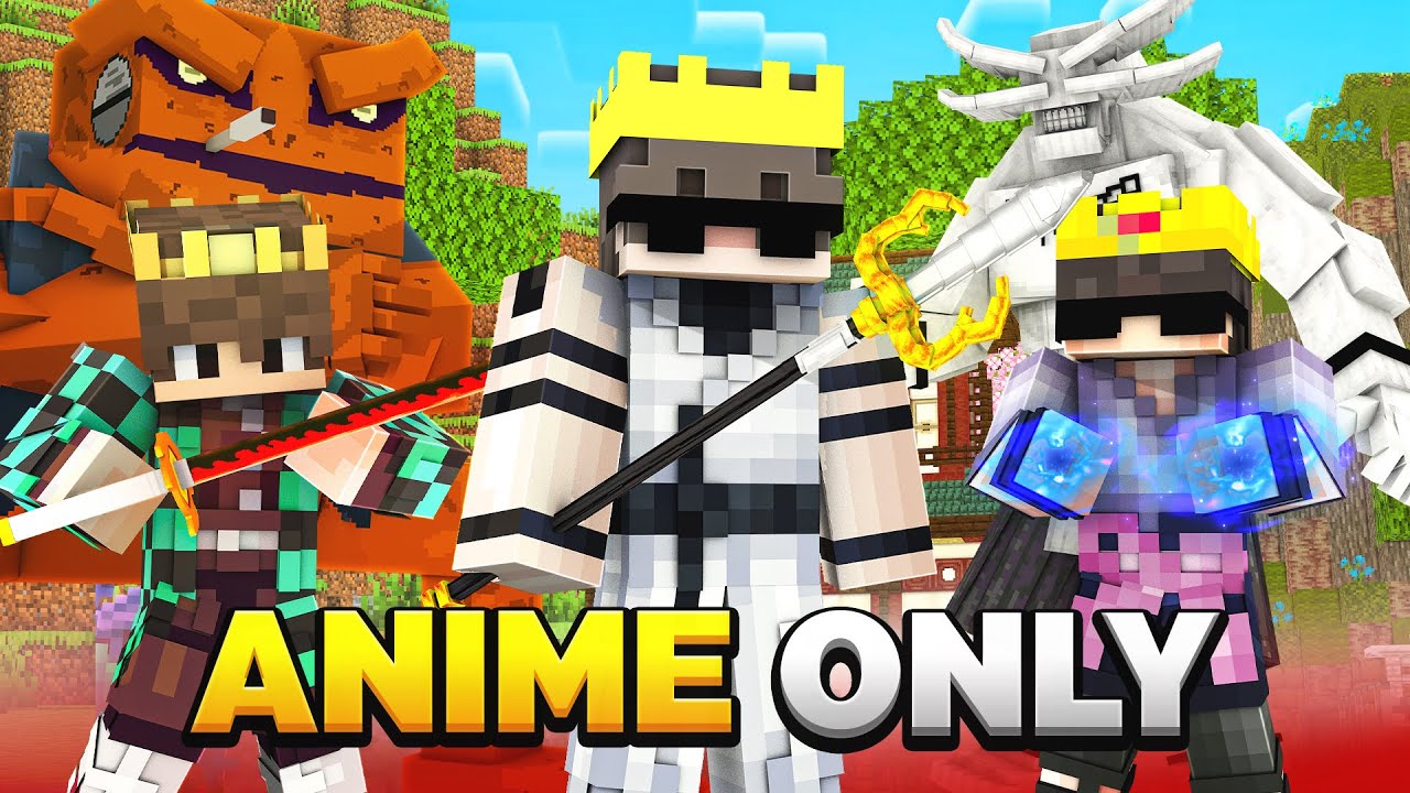 I Became SUKUNA in 'ANIME ONLY' Minecraft Server!