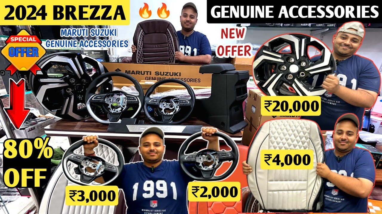 2024 BREZZA Genuine Accessories🔥 Maruti Genuine Accessories😍 Brezza Modified