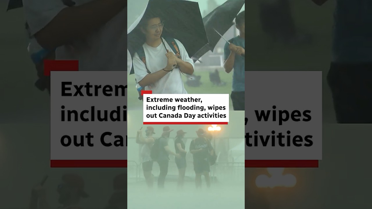 Extreme weather, including flooding, wipes out Canada Day activities in Ottawa