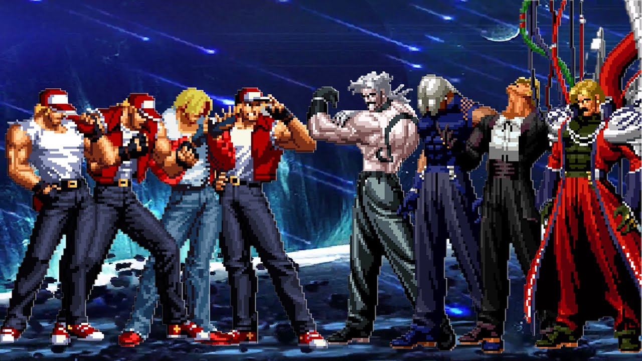 [KOF Mugen] Terry Bogard Team vs Rugal Bernstein Team