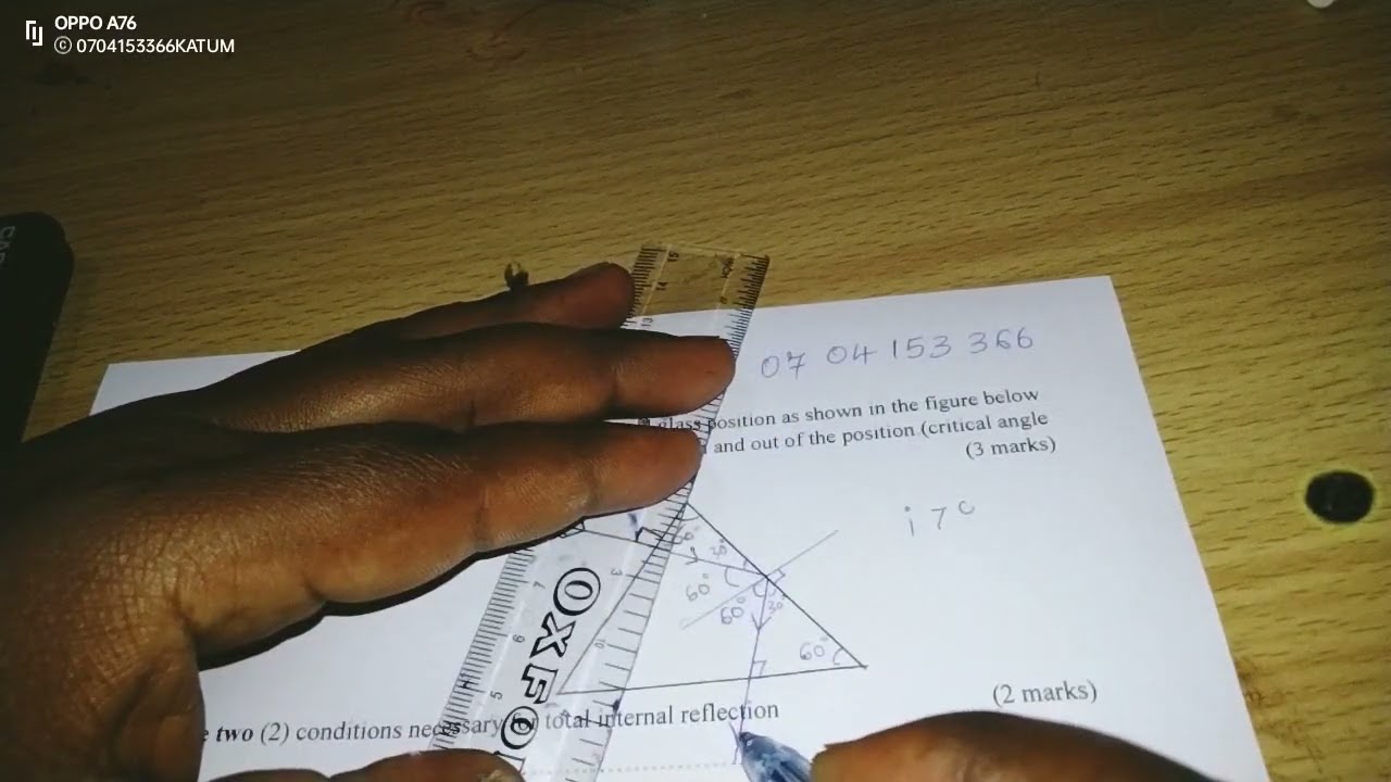 REFRACTION OF LIGHT, CRITICAL AND, REFRACTIVE INDEX USING REAL AND APPARENT DEPTH.