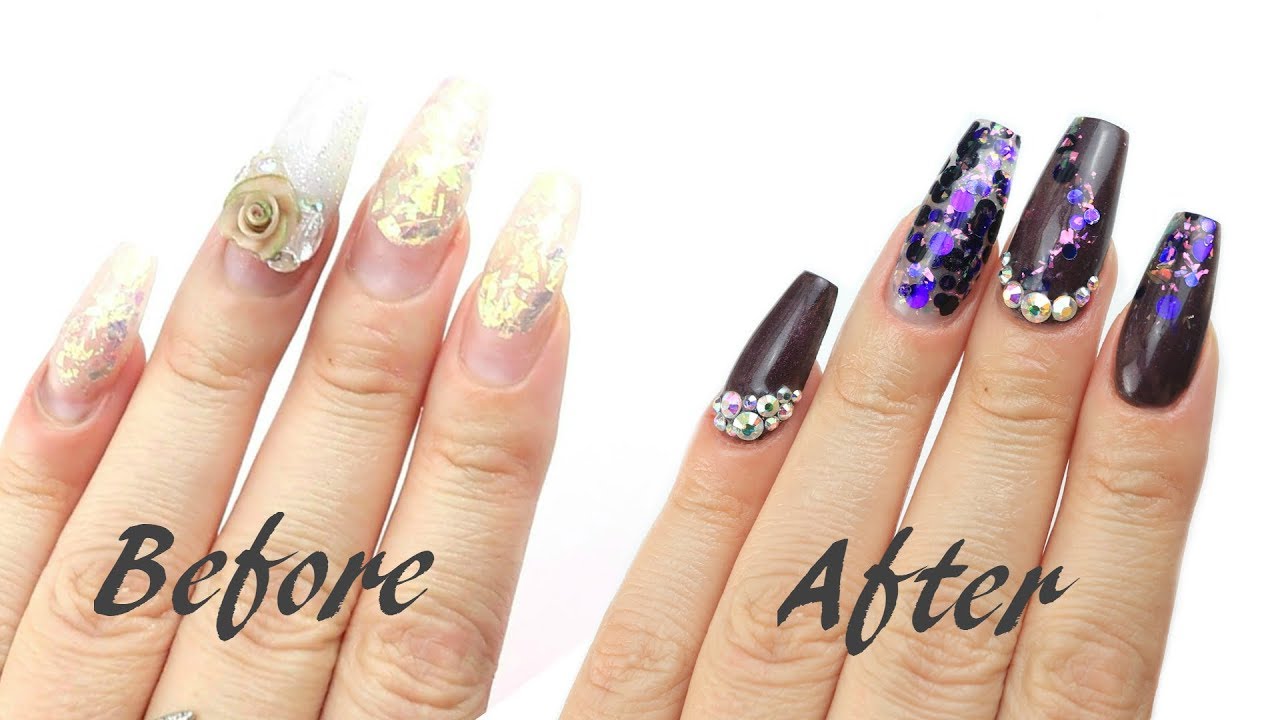 How I change a Design Acrylic Nails by Bold n Trendy (E087)