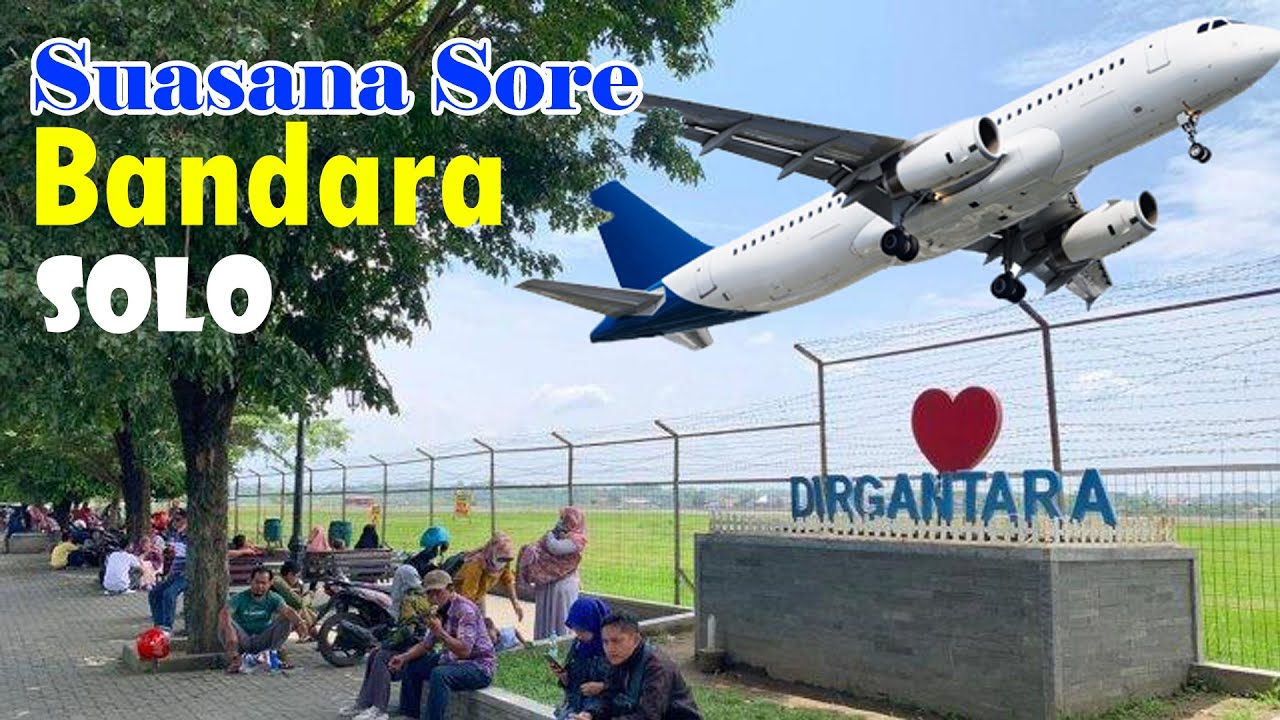 Suasana Sore Hari Sekitar Bandara Adi Soemarmo Solo