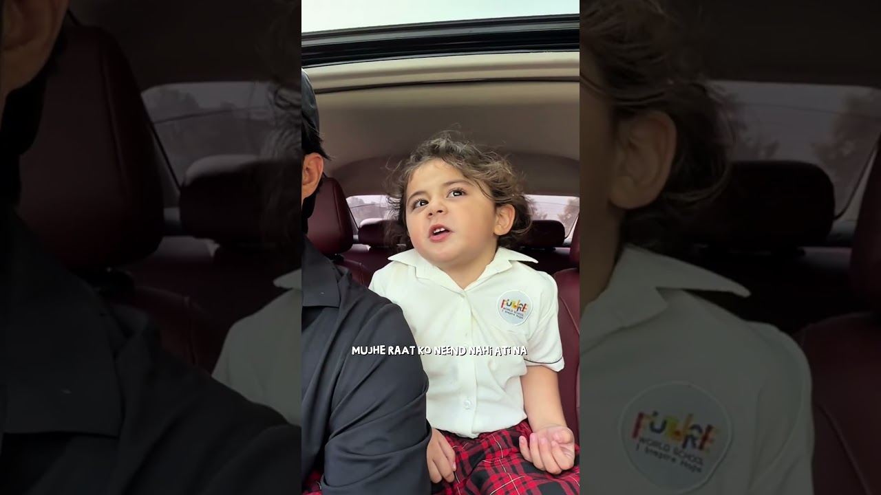 Guluna ko raat ko school jana hai 😂