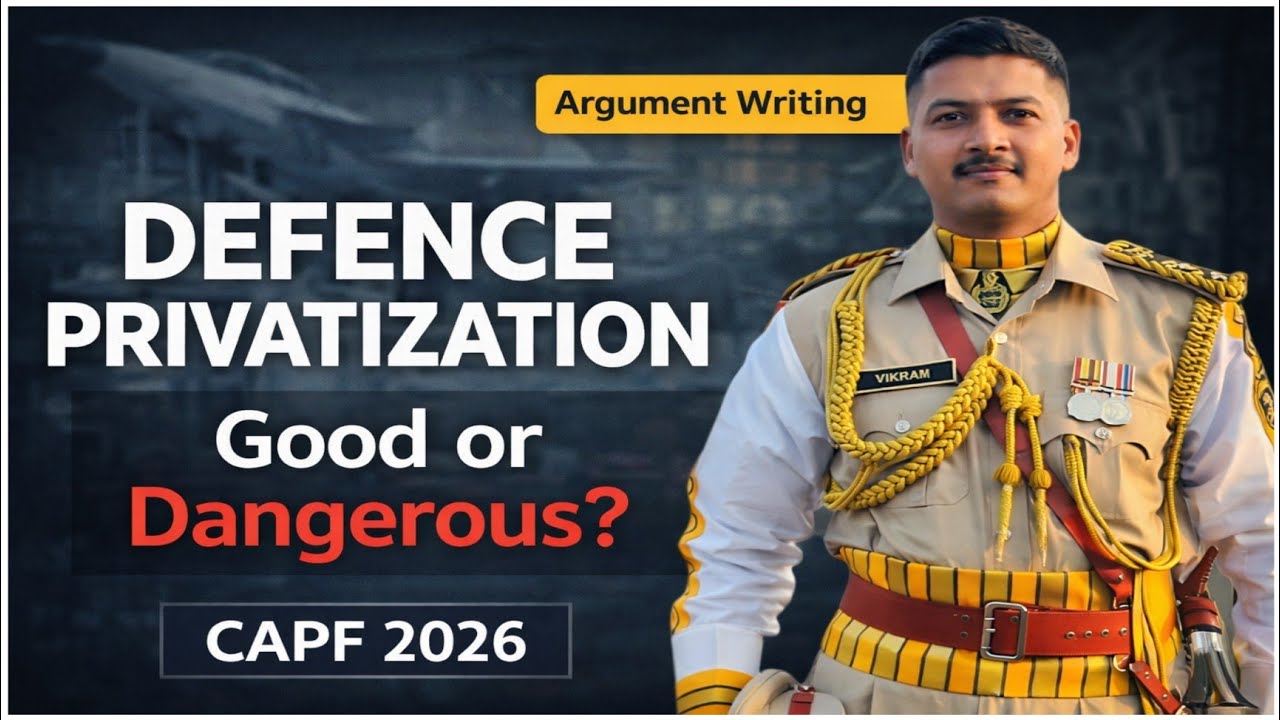 CAPF AC 2026 | Argument Writing Practice | Private Sector in Defence &ndash; Risk or Reform? #capfac2026 