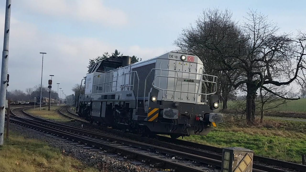 viel los in Beckedorf  Militärverkehr auf der OHE 08 01 2022