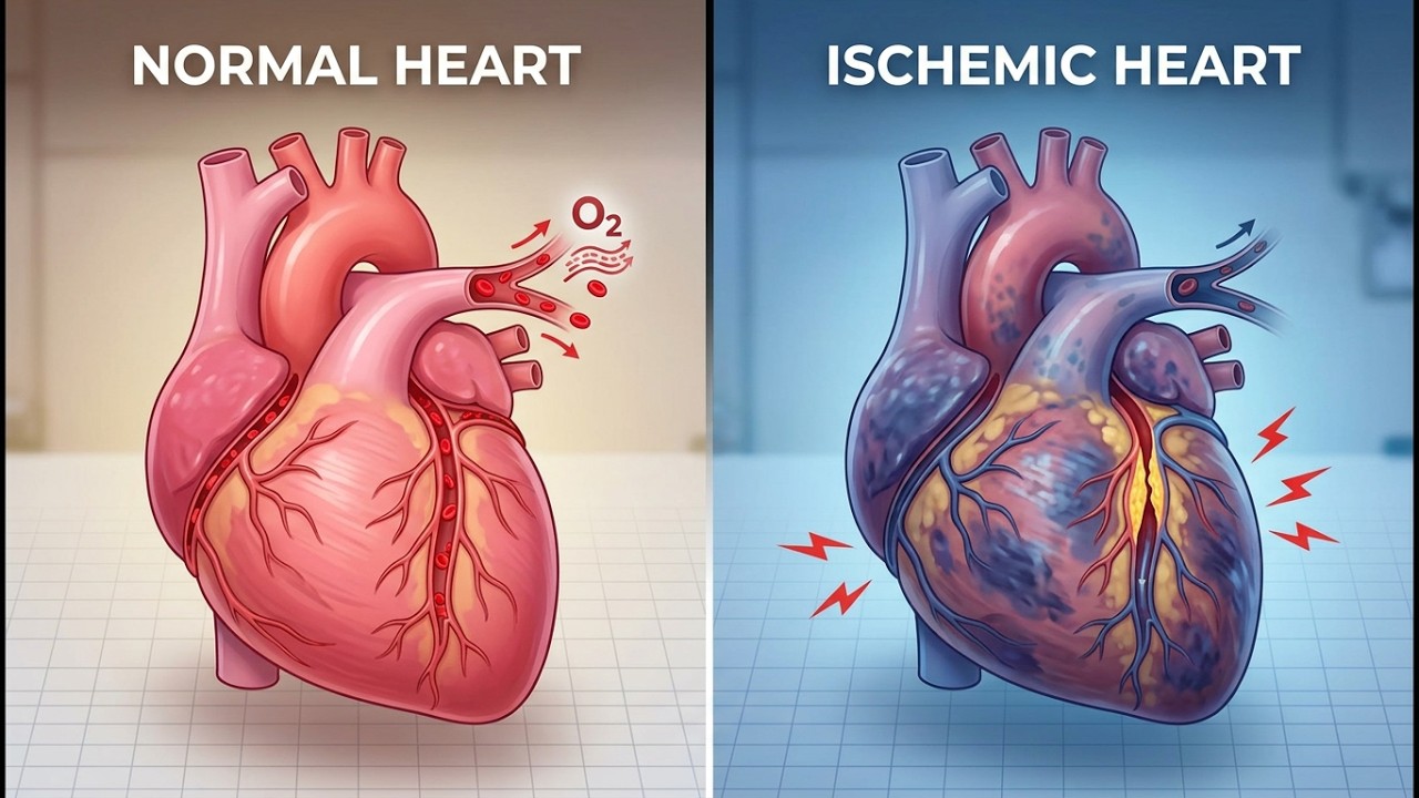 Pathophysiology of MI (Heart attack)