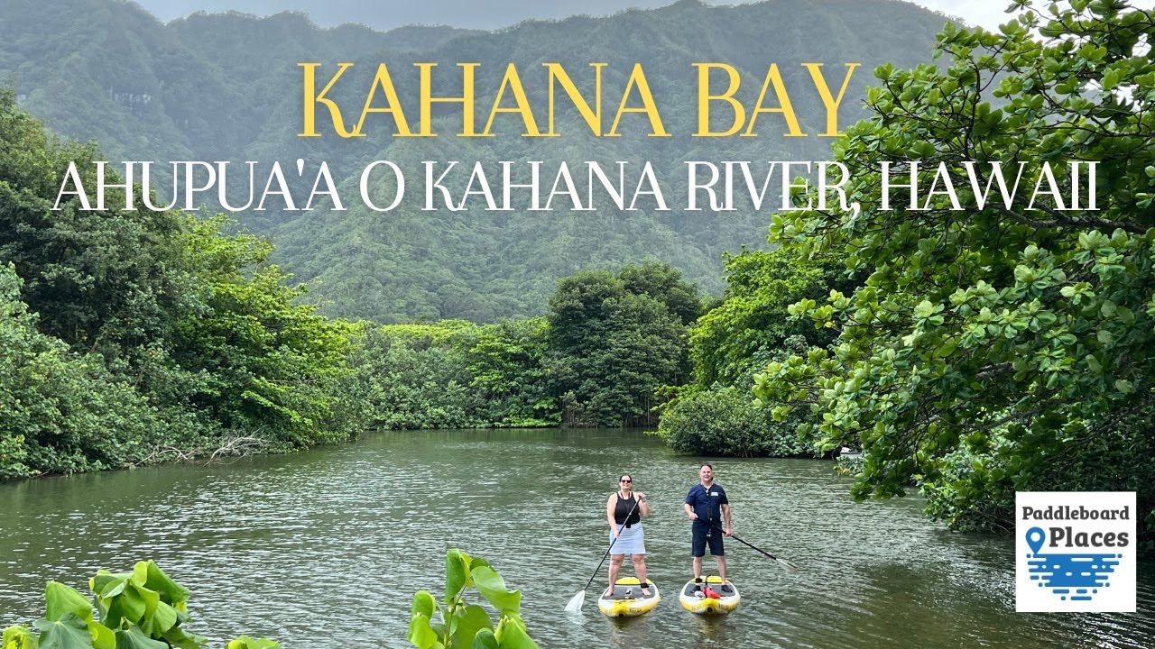 Kahana Bay, Oahu, Hawaii Paddleboarding