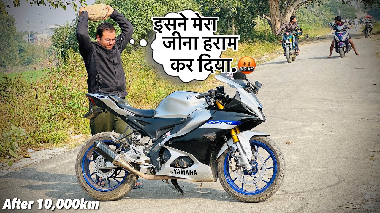 Yamaha R15M ने 10,000km के बाद दिखाये रंग..॥Nittu भाई हुए परेशान..🤬