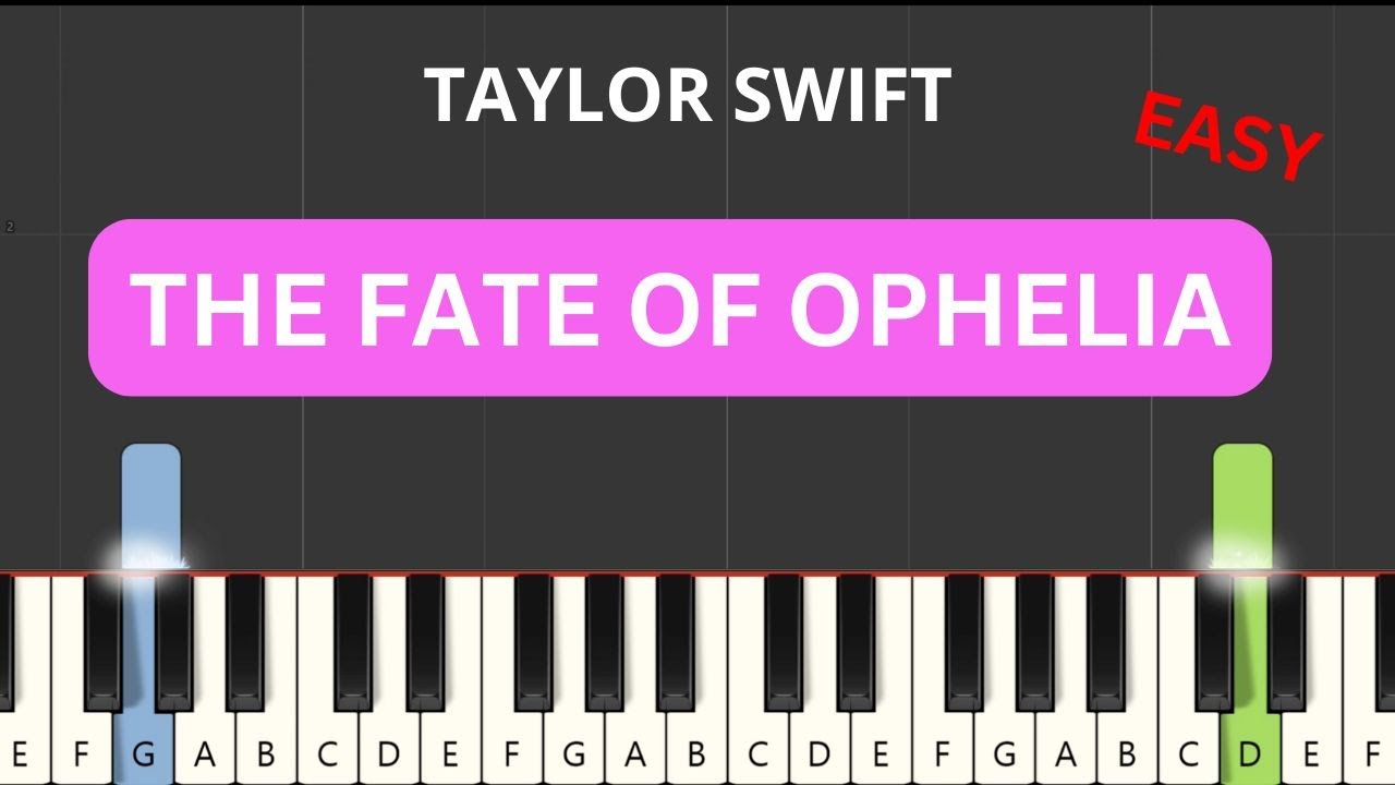 Taylor Swift - The Fate Of Ophelia (EASY Piano Tutorial) (Sheet Music)