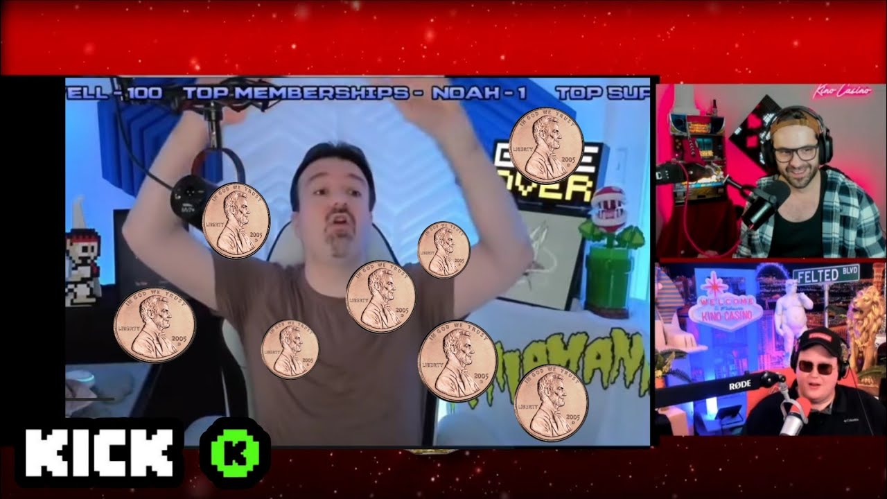 Kino Casino React To DSP Being Pelleted with Pennies By Kick Dents 🤣