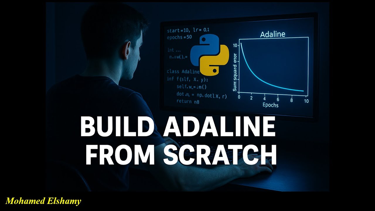 17 -- Adaline Classifier from Scratch (ML #2) — Full batch Gradient Descent