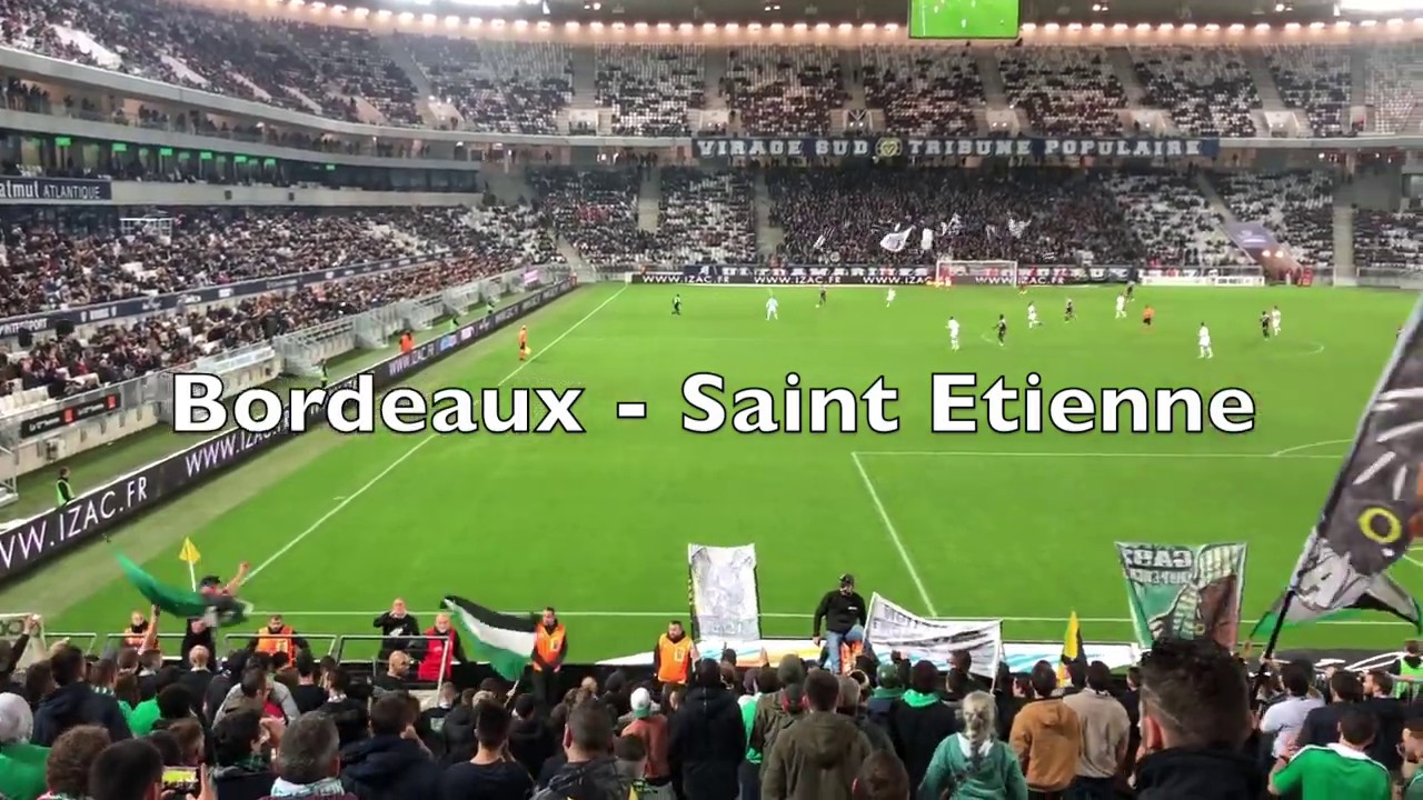 Bordeaux / Saint Etienne - Vu du Parcage Visiteurs - AMBIANCE DE FOOT - ULTRAS