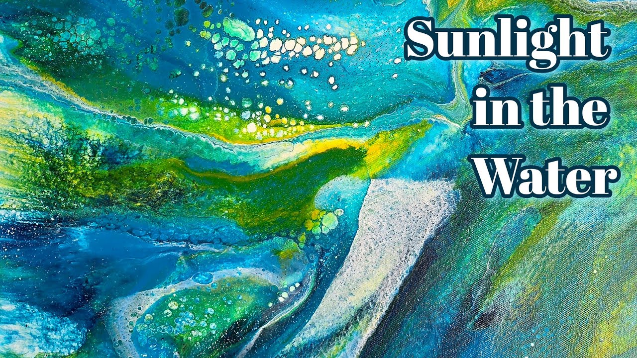 Sunlight in the Water ✨️ Perfecting My Acrylic Transparent Sandwich Pour! WOW!