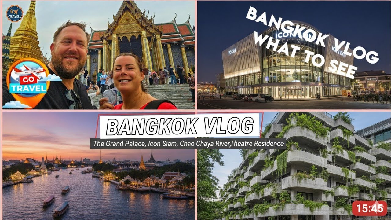 Bangkok Vlog -The Grand Palace, , Icon Siam, Chao Phraya River and Theatre Residence