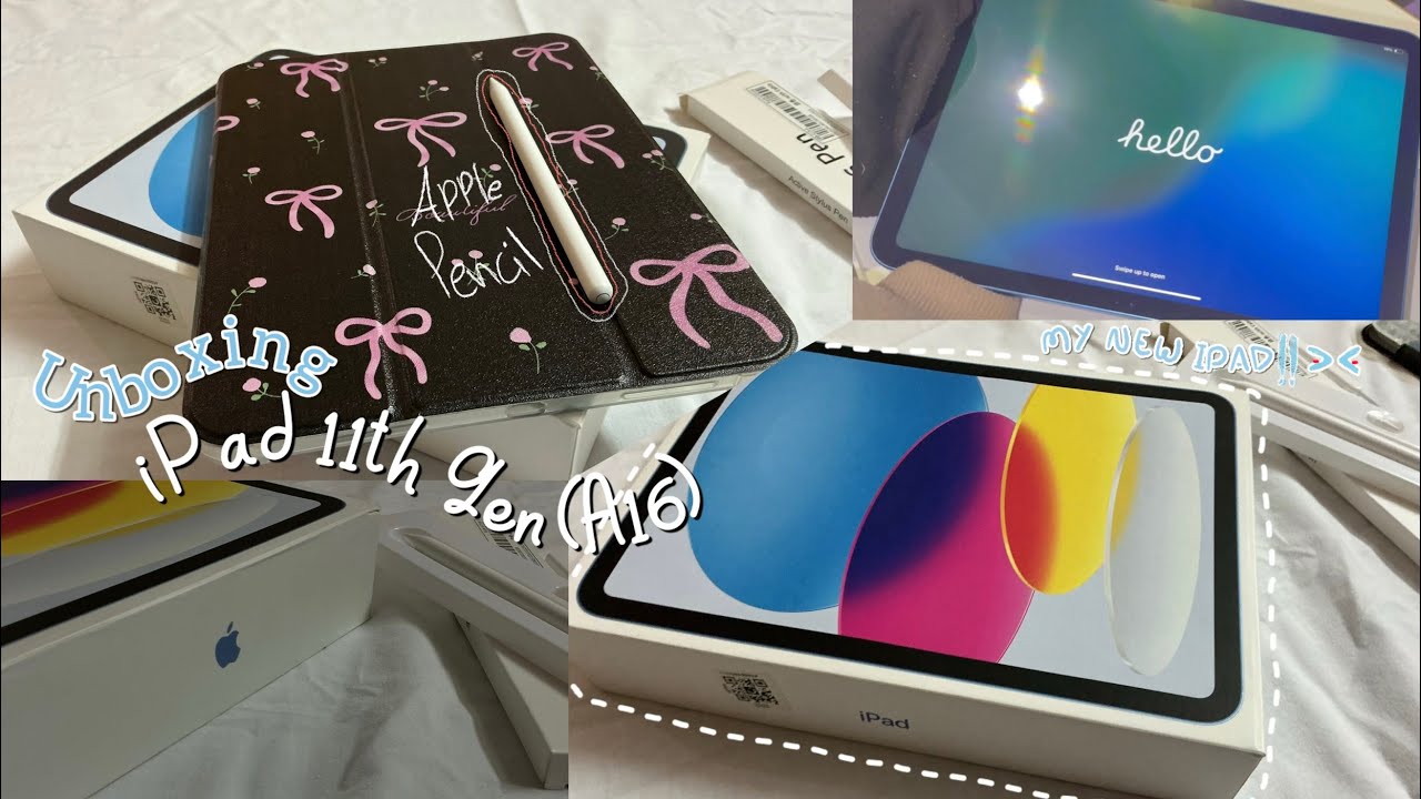 Unboxing iPad 11th Generation Blue (A16) 📦| افتحوا معي أيبادي الجديد