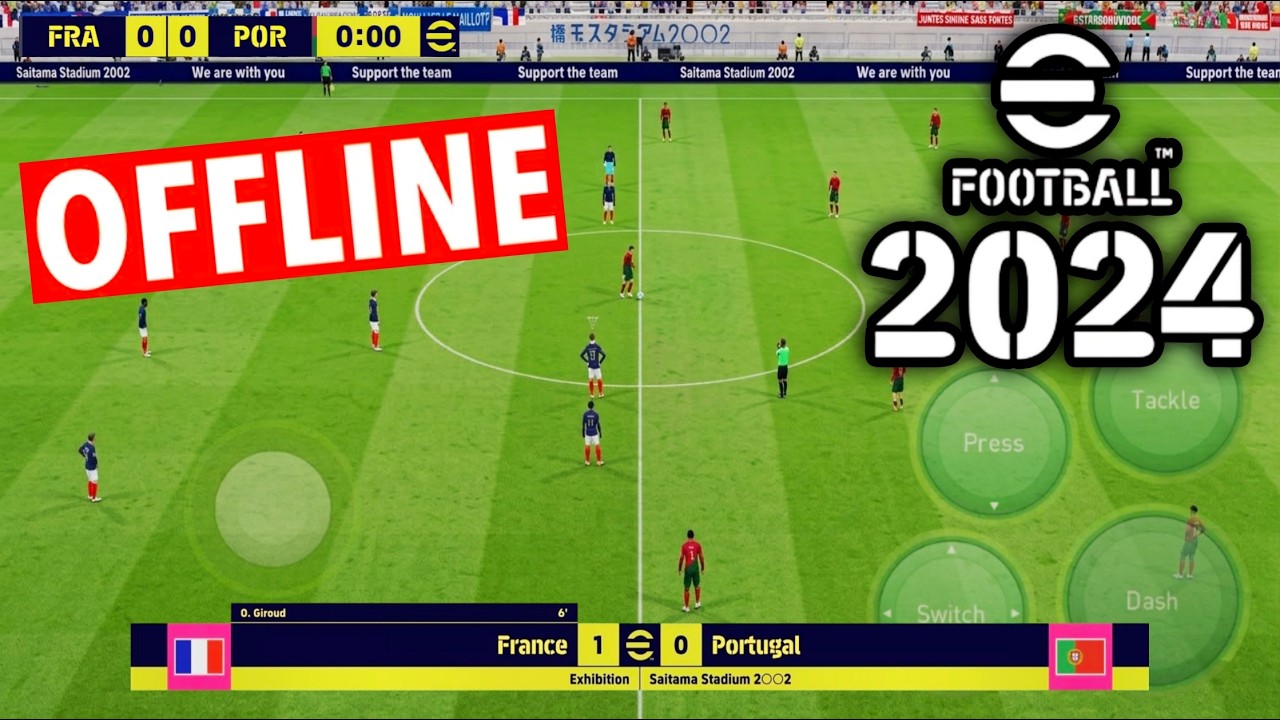 eFootball 24 MOBILE ( OFFLINE PES 2024 ) eFootball PES 24 ANDROID ( Arabic Commentary )