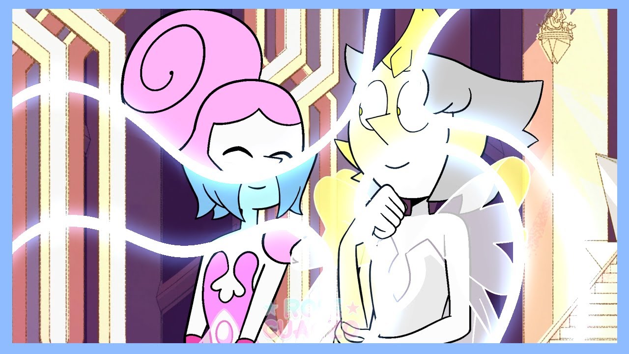 BLUE DIAMOND AU: Screenshot Edit | Blue Pearl & Yellow Pearl | Steven Universe | Rose Cuarzo